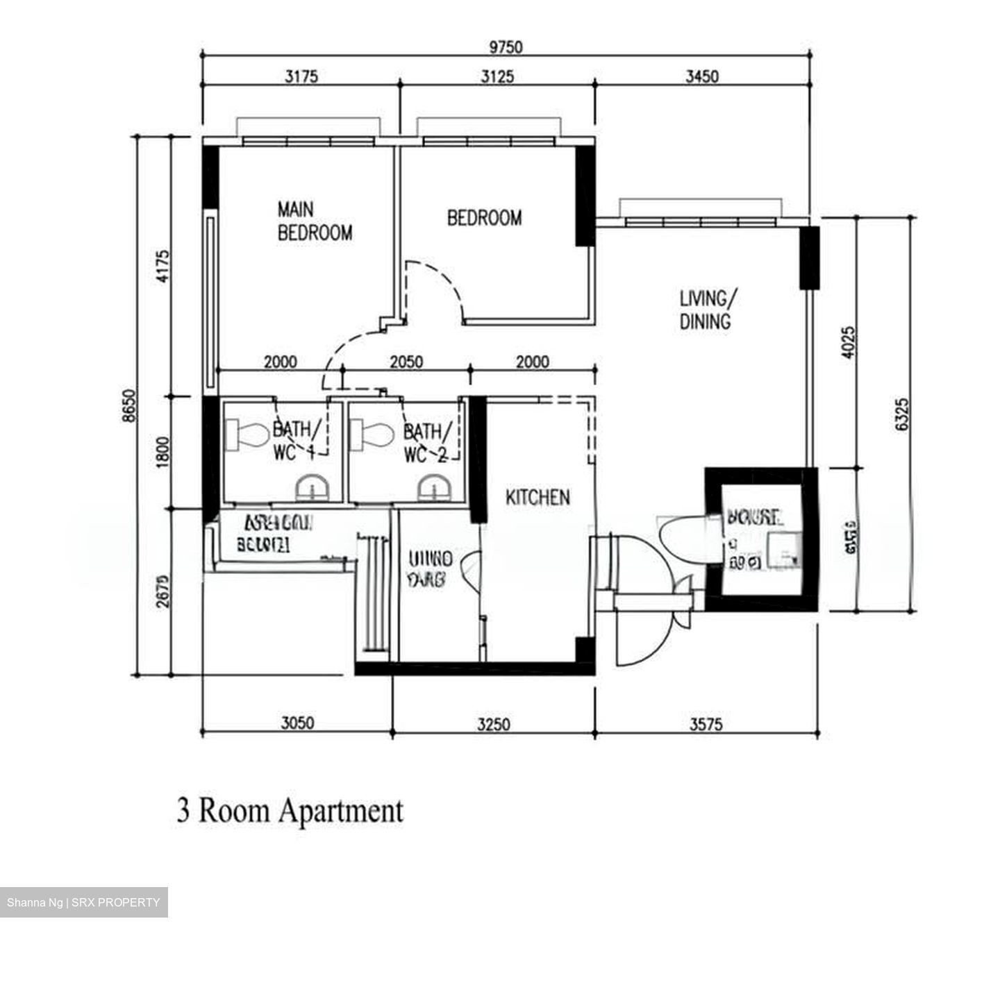 Blk 462A Blossom Spring @ Yishun (Yishun), HDB 3 Rooms #605963031